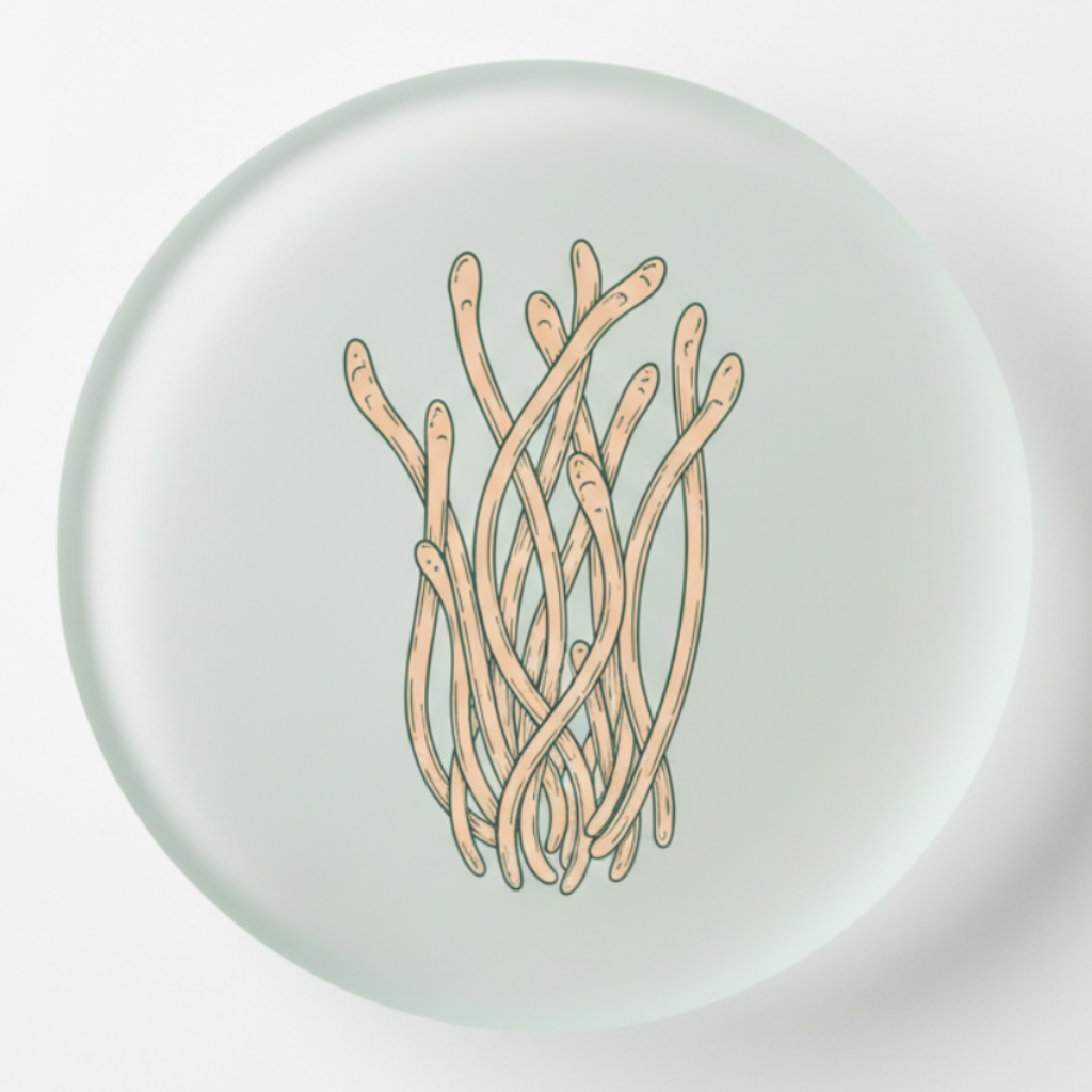 Cordyceps Minimalist Botanical Graphic