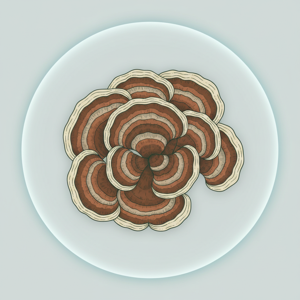 Turkey Tail Botanical Illustration